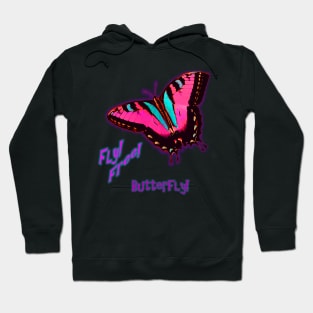 Fly Free Butterfly! Hoodie